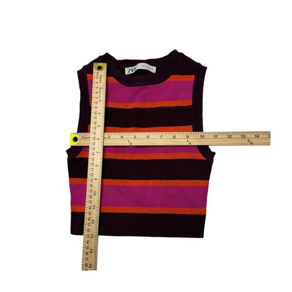 Zara Size Small Thick Wuality Striped Top - Picture 3 of 5